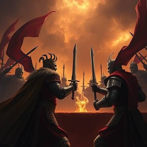 Poster for 'The King's Gambit', a medieval fantasy series.